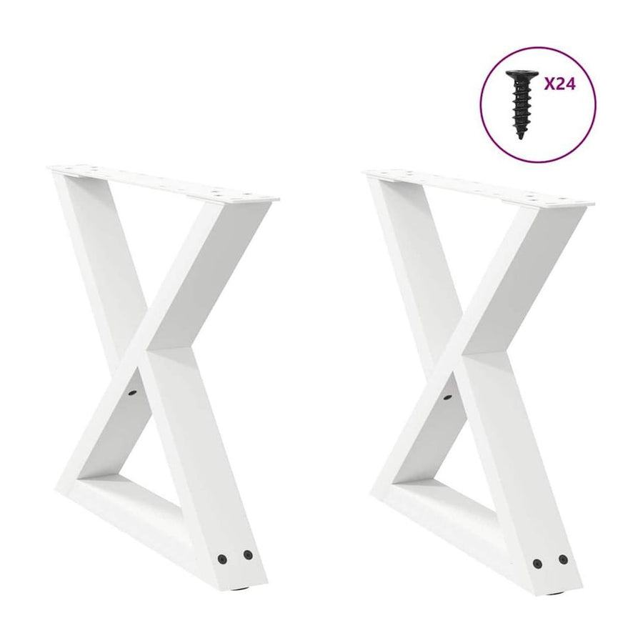 Coffee Table Legs 2 pcs White