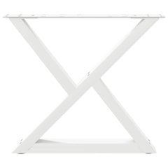 vidaXL Coffee Table Legs 2 pcs White 50x(42-43.3) cm Steel 5