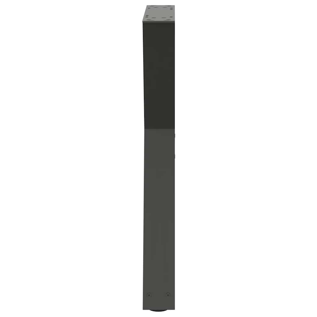 Coffee Table Legs 2 pcs 30x(30-31.3) Steel Anthracite 60 x (72-73.3) cm