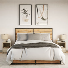 vidaXL Bedside Cabinets with LED Lights 2 pcs Sonoma Oak Engineered Wood 4