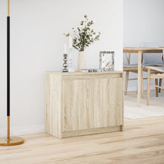 vidaXL Sideboard with LED Sonoma Oak 72x34x61 cm Engineered Wood 4