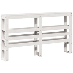 Bed Frame without Mattress Solid Wood Pine Length 190 cm White 120 cm