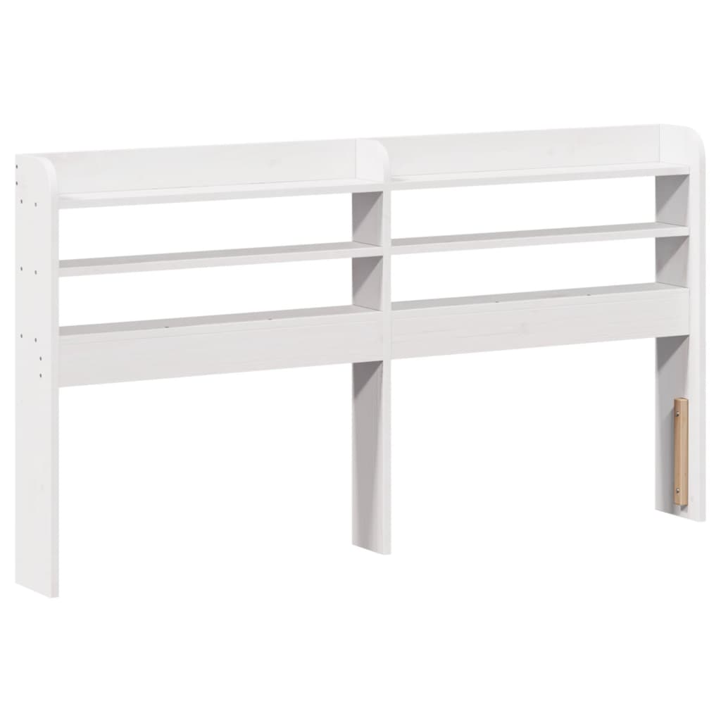 Bed Frame with Headboard without Mattress White 160 cm 200 cm