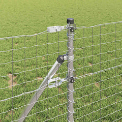 vidaXL Embedded Fence Post 26 pcs Silver Powder-Coated Steel 3
