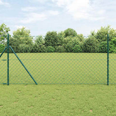 Chainlink Fence PVC-Coated Steel mesh Size Ground Fix Green