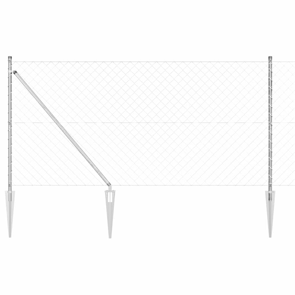 Chainlink Fence Spikes mesh Size Spike Anchor Fix Galvanised Steel