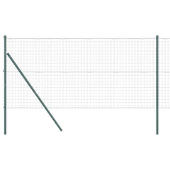 vidaXL Euro Fence Ground Fix 10 x 1 m PVC-Coated Steel Green Mesh 2