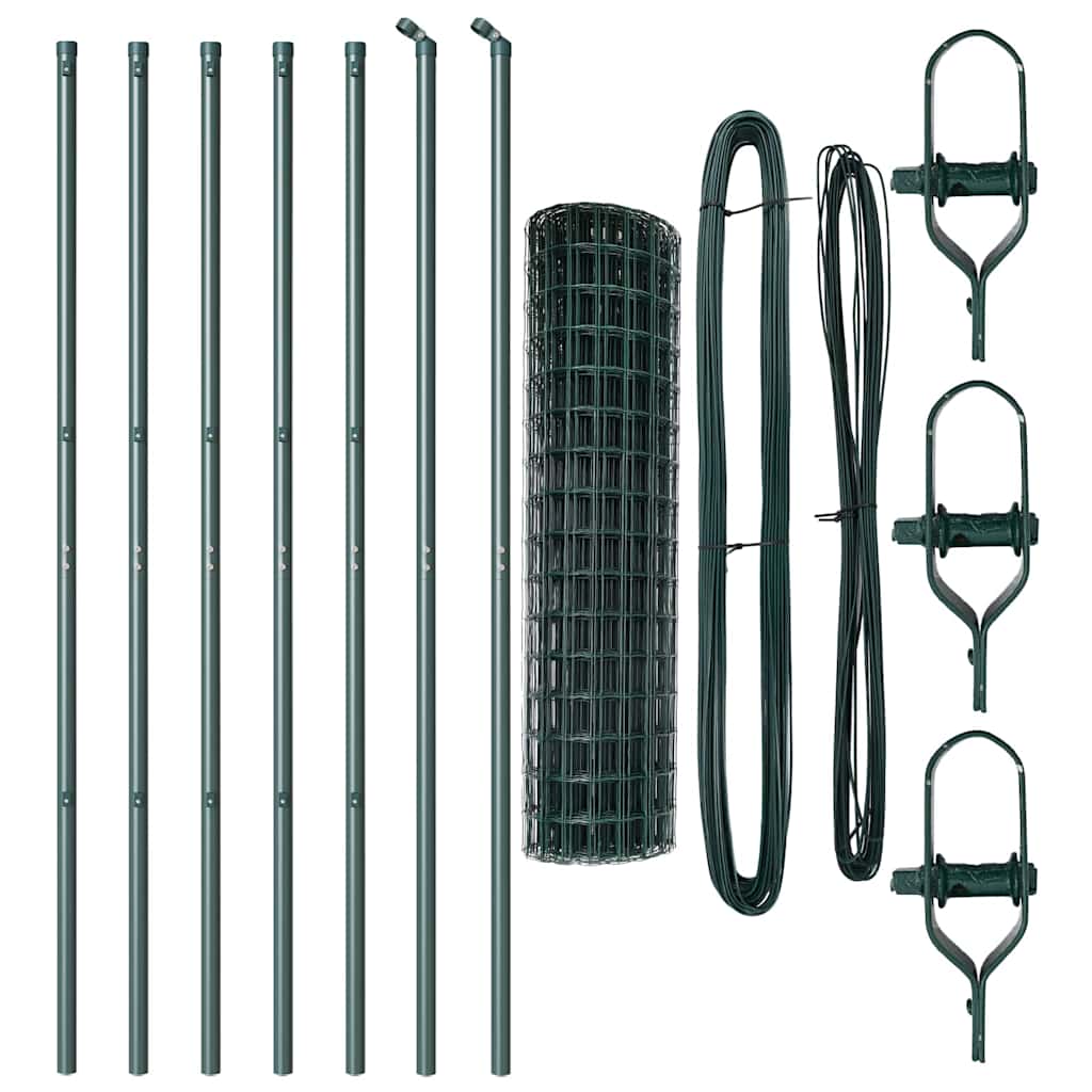 Euro Fence PVC-Coated Steel Mesh Ground Fix Green Size