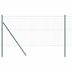 vidaXL Euro Fence Ground Fix 10 x 1 m PVC-Coated Steel Green Mesh 2