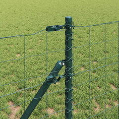 vidaXL Euro Fence Ground Fix 25 x 0.6 m PVC-Coated Steel Green Mesh 4