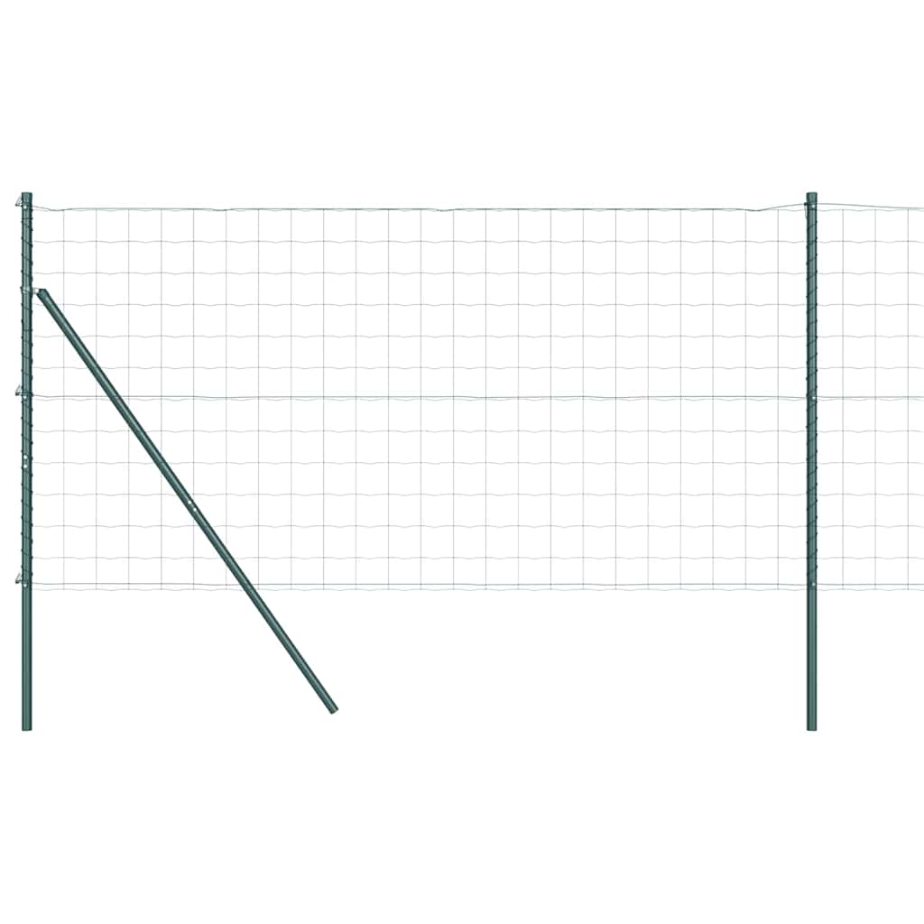 Euro Fence 25 x 1 m PVC-Coated Steel Mesh Ground Fix Green 100 x 100 mm mesh