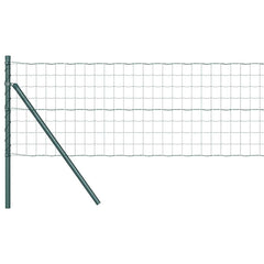 vidaXL Euro Fence Ground Fix 25 x 0.4 m PVC-Coated Steel Green Mesh 2