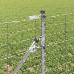 vidaXL Outdoor Euro Fence Ground Fix 25 x 0.4 m Galvanised Steel Mesh 4
