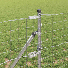 vidaXL Outdoor Euro Fence Ground Fix 25 x 0.4 m Galvanised Steel Mesh 4