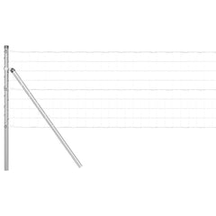 vidaXL Outdoor Euro Fence Ground Fix 25 x 0.4 m Galvanised Steel Mesh 2
