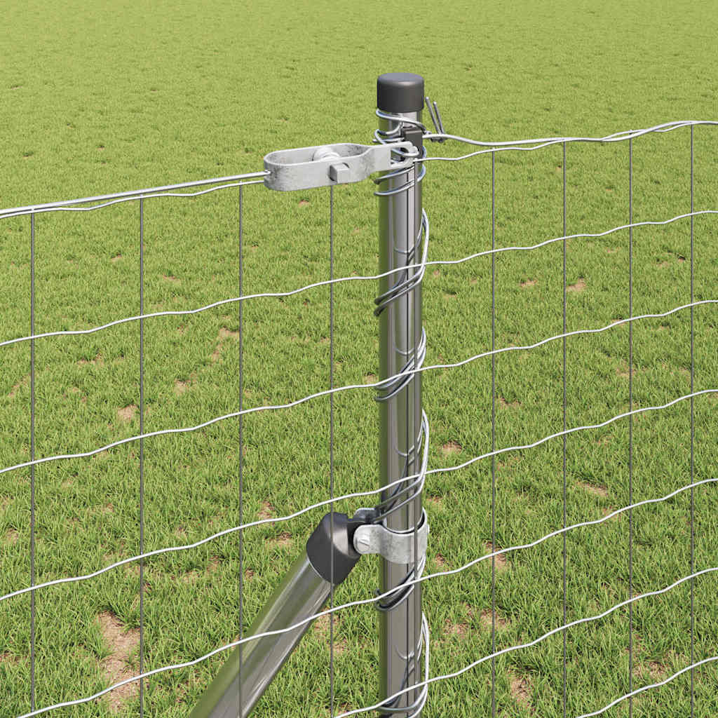 Outdoor Euro Fence 25 x 1.2 m Mesh Ground Fix Galvanised Steel 76 x 64 mm mesh