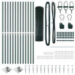 Euro Fence Spikes PVC-Coated Steel Mesh Spike Anchor Fix Green