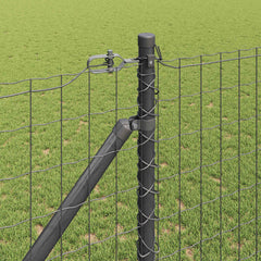 Euro Fence with Spikes 10 x 1 m PVC-Coated Steel Mesh Spike Anchor Fix Grey mesh Size 50 x 75 mm mesh 1.4 m
