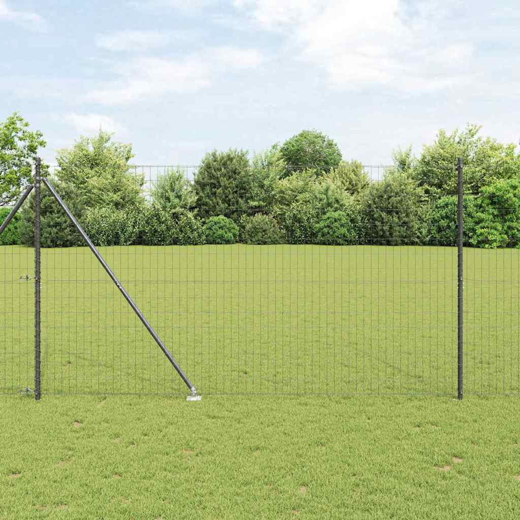 Euro Fence Spikes PVC-Coated Steel Mesh Spike Anchor Fix Grey Size
