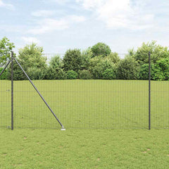 Euro Fence Spikes PVC-Coated Steel Mesh Spike Anchor Fix Grey Size