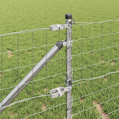 vidaXL Outdoor Euro Fence with Spikes 10 x 0.6 m Galvanised Steel Mesh 5