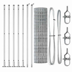 vidaXL Outdoor Euro Fence with Concrete Base 10 x 1 m Galvanised Steel 6