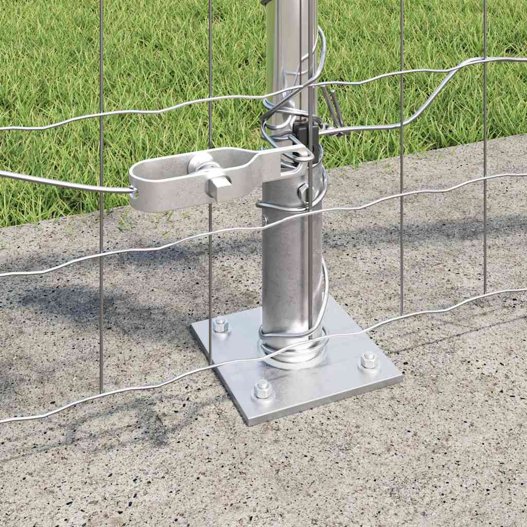Euro Fence with Concrete Base 10 x 1.2 m Mesh Concrete Base Fix Galvanised Steel mesh Size 76 x 64 mm mesh 1 m