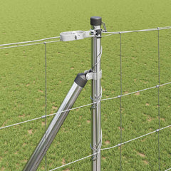 Welded Wire Fence with Spikes 25 x 1.6 m Galvanised Steel Mesh Spike Anchor Fix 15 cm (20 wires)