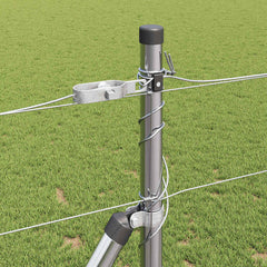 Welded Wire Fence with Concrete Base 25 x 1.2 m Silver Mesh Concrete Base Fix 30 cm (12 wires)