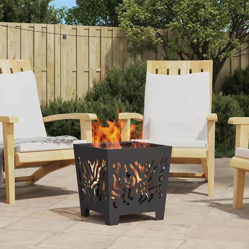 Fire Pit Black Weathering steel Cold-rolled steel/black 40 cm 40 cm