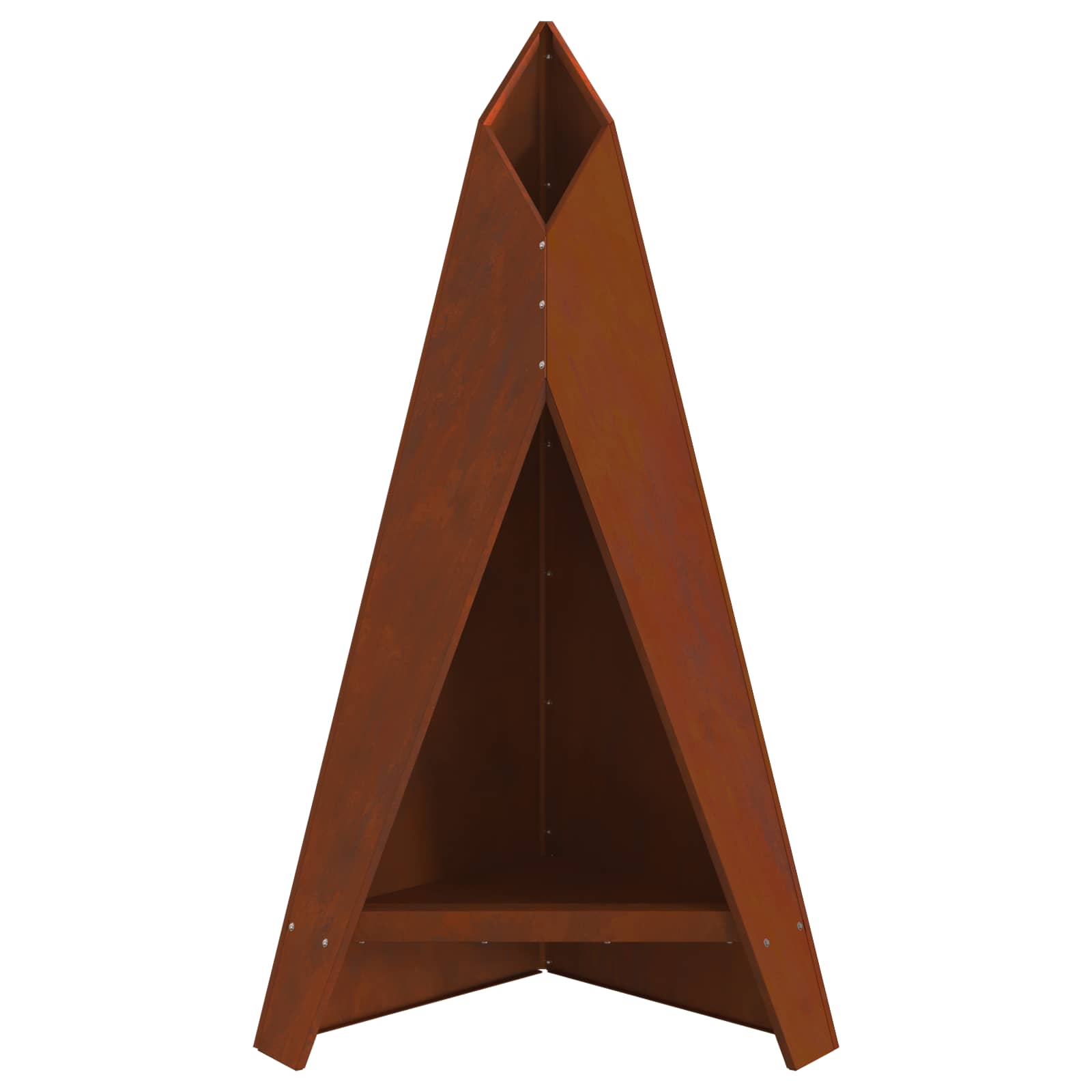 vidaXL Fire Bowl Rusty 58 x 40 x 100 cm Weathering Steel 6