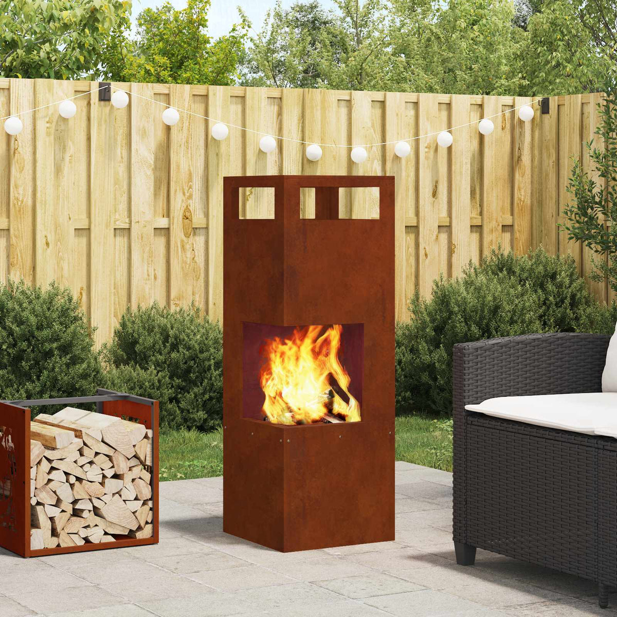 Fire Bowl Black Weathering Steel Weathering steel/brown 35 cm 35 cm