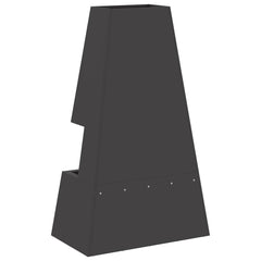 Fire Bowl Black 60 x 35 x 100 cm Weathering Steel Cold-rolled steel/black