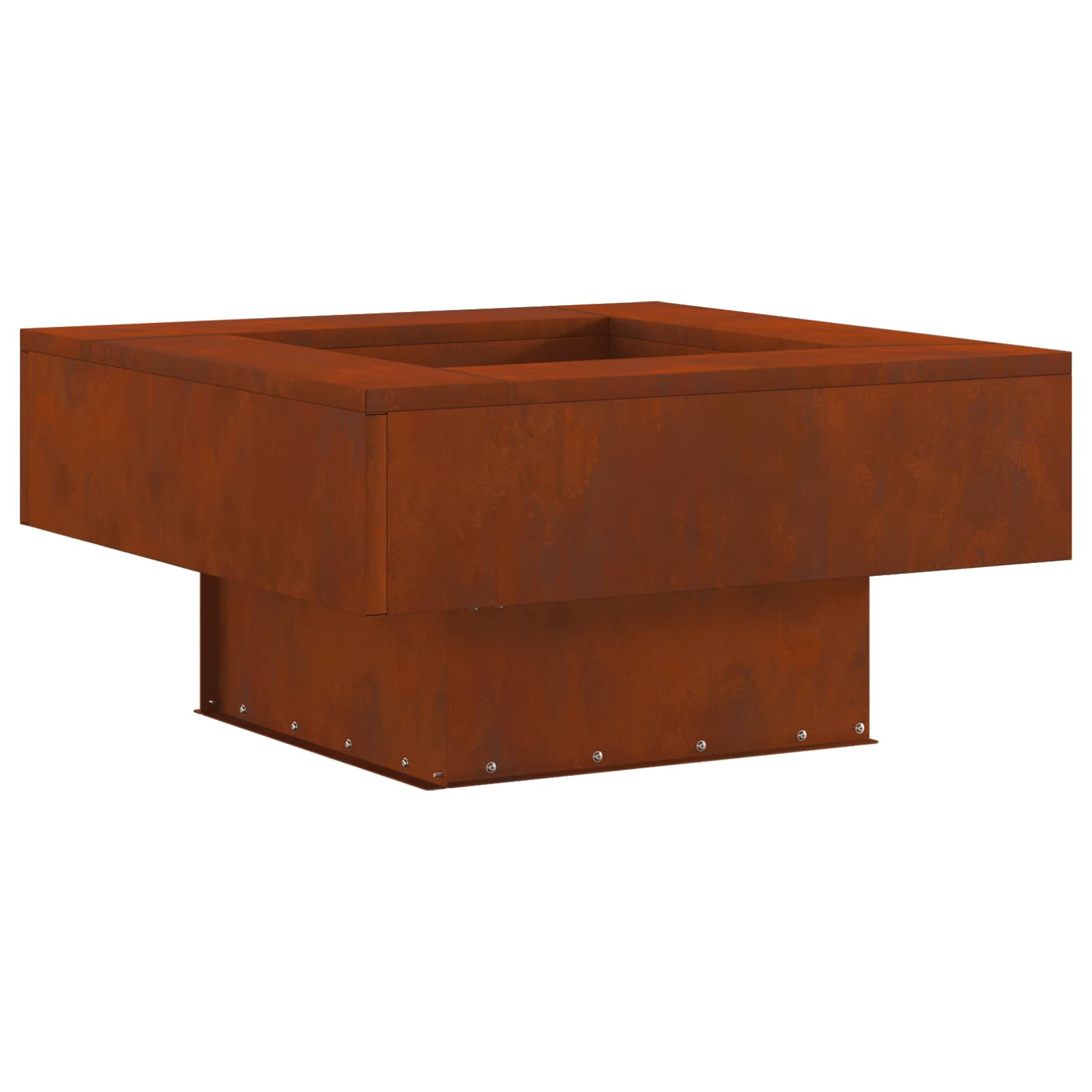 vidaXL Fire Bowl Rusty 60 x 60 x 30 cm Weathering Steel 2