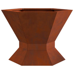 Fire Bowl Rusty 50 x 50 x 40 cm Weathering steel/brown