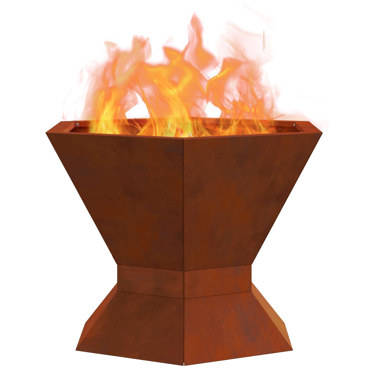 Fire Bowl Rusty 50 x 50 x 40 cm Weathering steel/brown