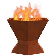 Fire Bowl Rusty 50 x 50 x 40 cm Weathering steel/brown