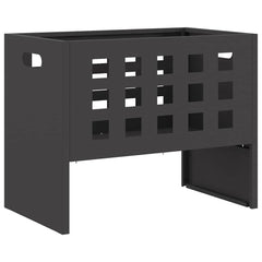 vidaXL Fire Bowl Black 50 x 30 x 40 cm Steel 2