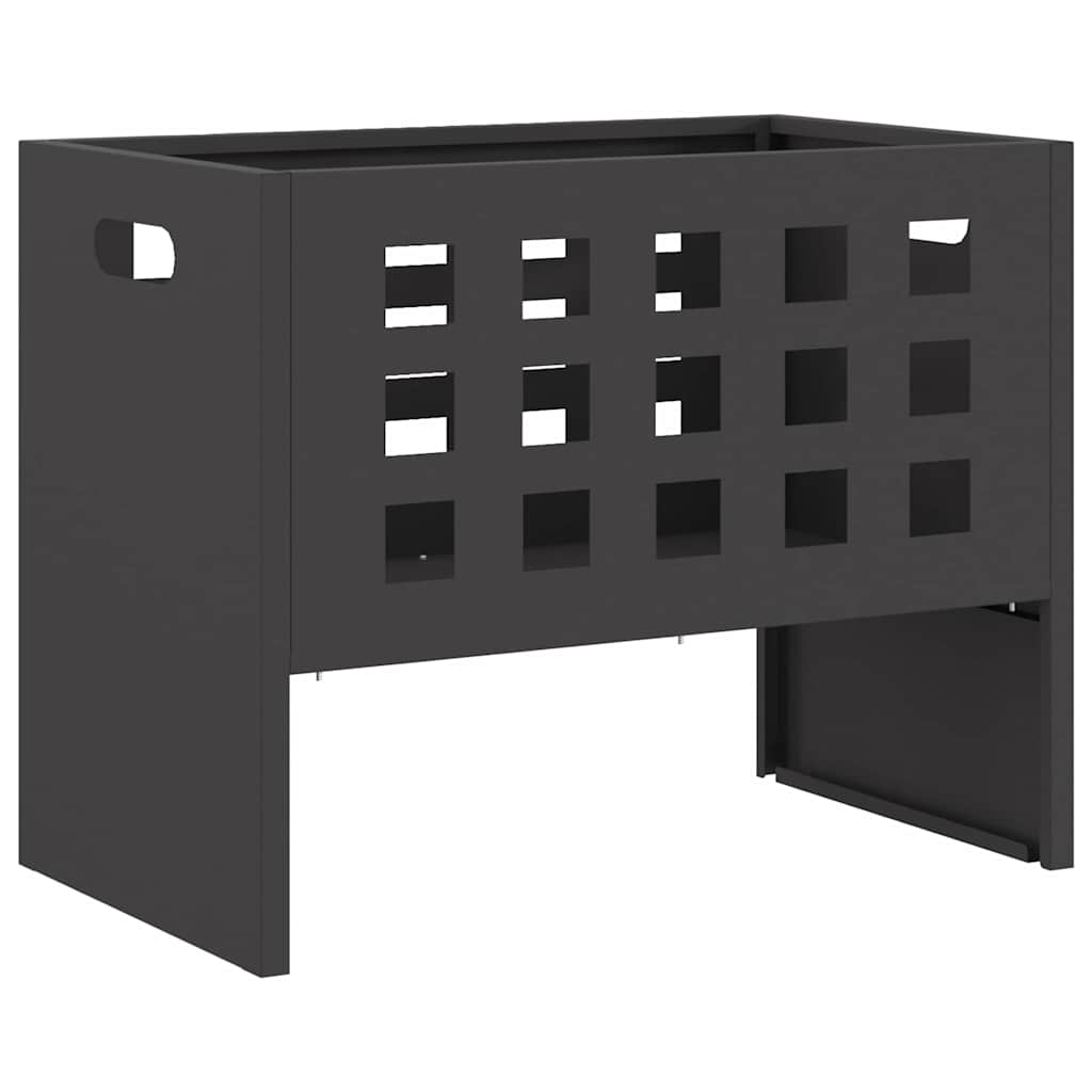 vidaXL Fire Bowl Black 50 x 30 x 40 cm Steel 5