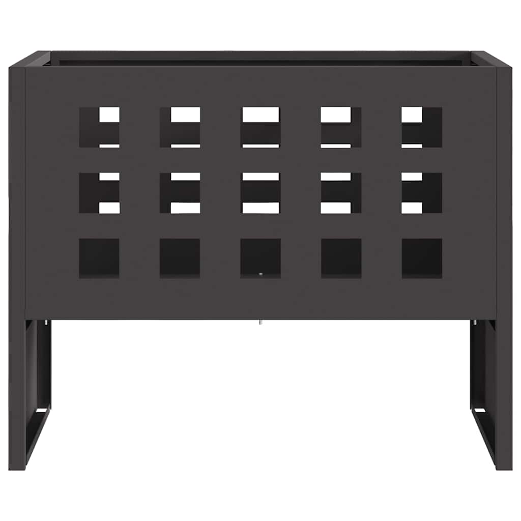 vidaXL Fire Bowl Black 50 x 30 x 40 cm Steel 6
