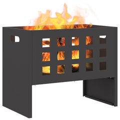 vidaXL Fire Bowl Black 50 x 30 x 40 cm Steel 3