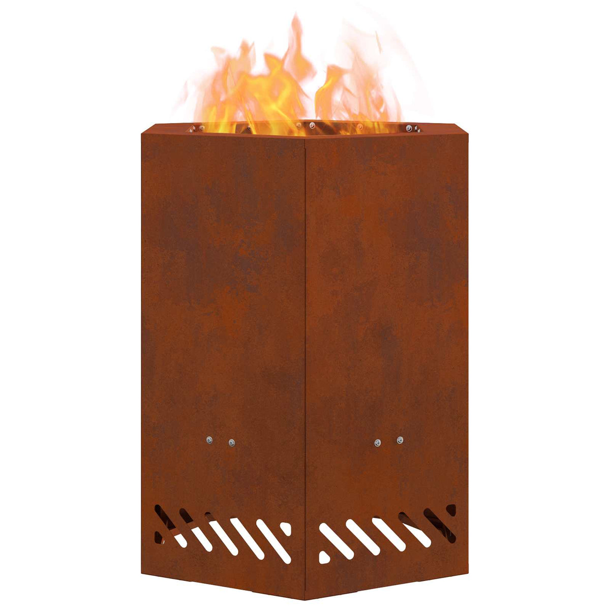 Smokeless Fire Bowl Black Weathering Steel Weathering steel/brown 38 cm 38 cm