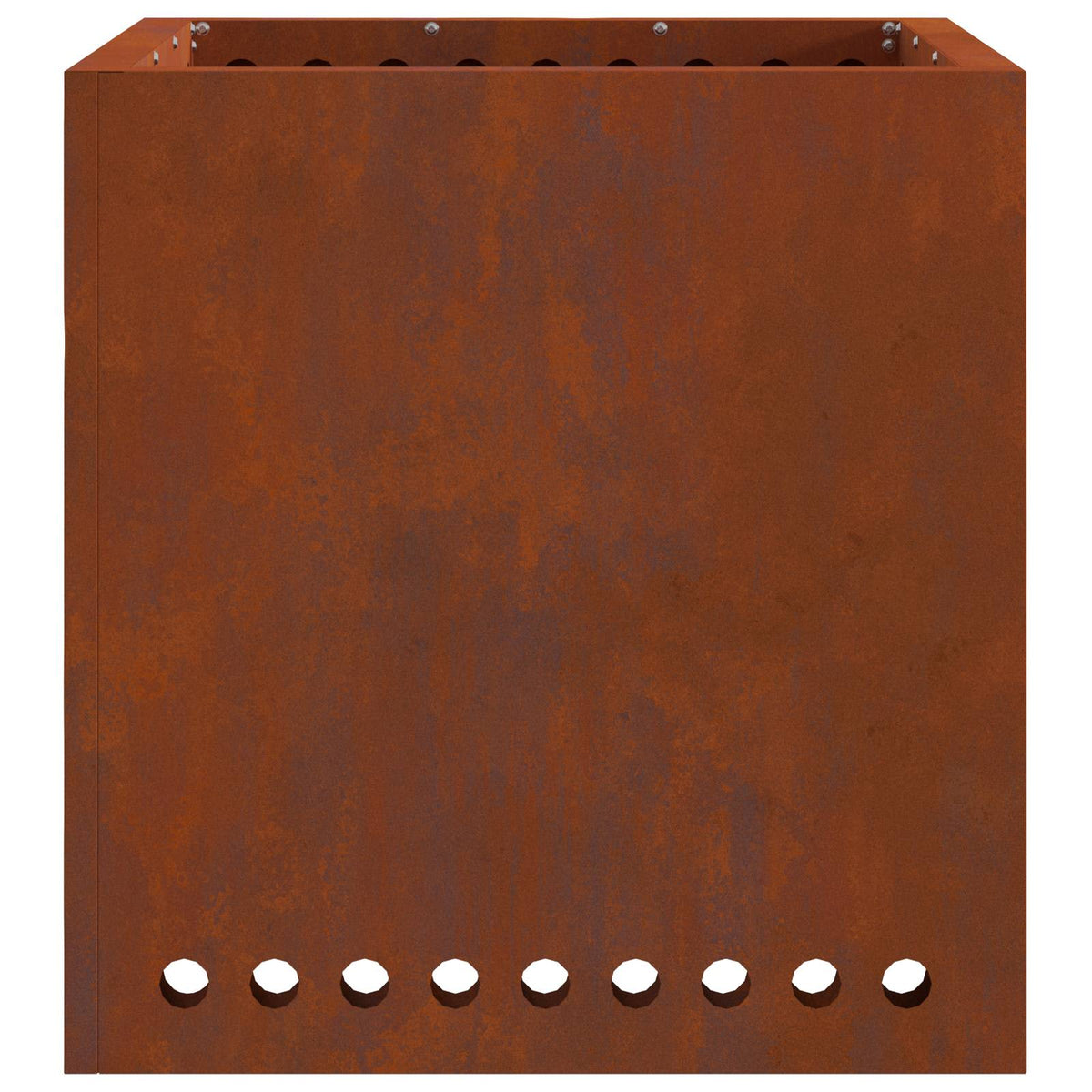 Smokeless Fire Bowl Black 48 x 48 x 50 cm Weathering Steel Weathering steel/brown