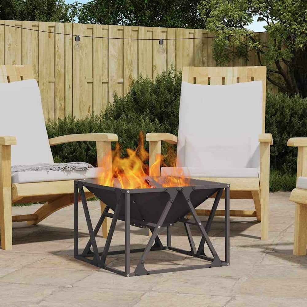 Fire Bowl Black Weathering Steel Cold-rolled steel/black 50 cm 35 cm 50 cm