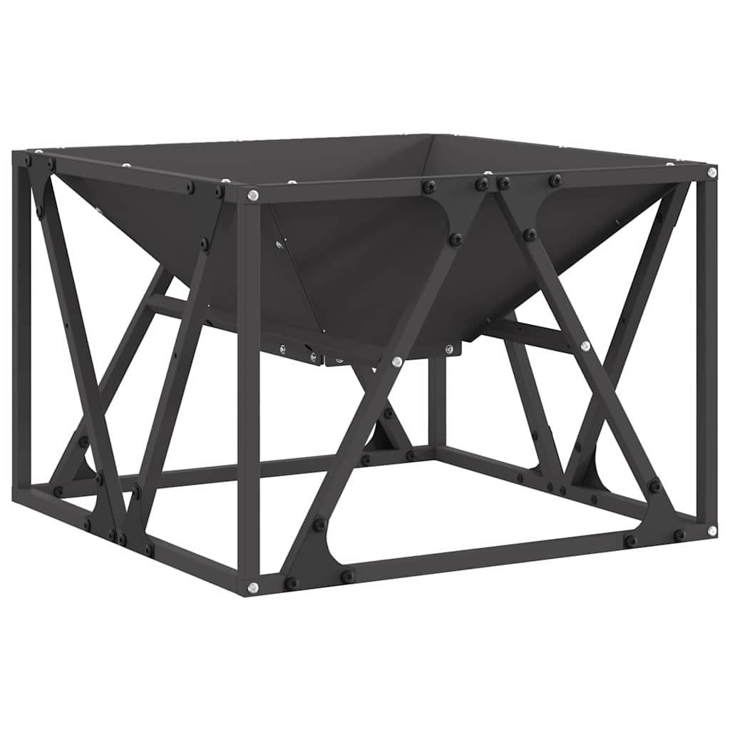 Fire Bowl Black Weathering Steel Cold-rolled steel/black 50 cm 35 cm 50 cm