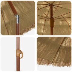 vidaXL Garden Parasol 160 x 160 x 196 cm Polypropylene and Polyester 4