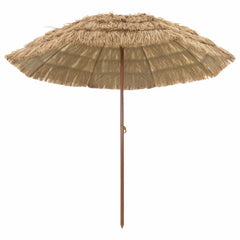 vidaXL Beach Parasol 255 x 255 x 255 cm Polyester and Steel Natural 2
