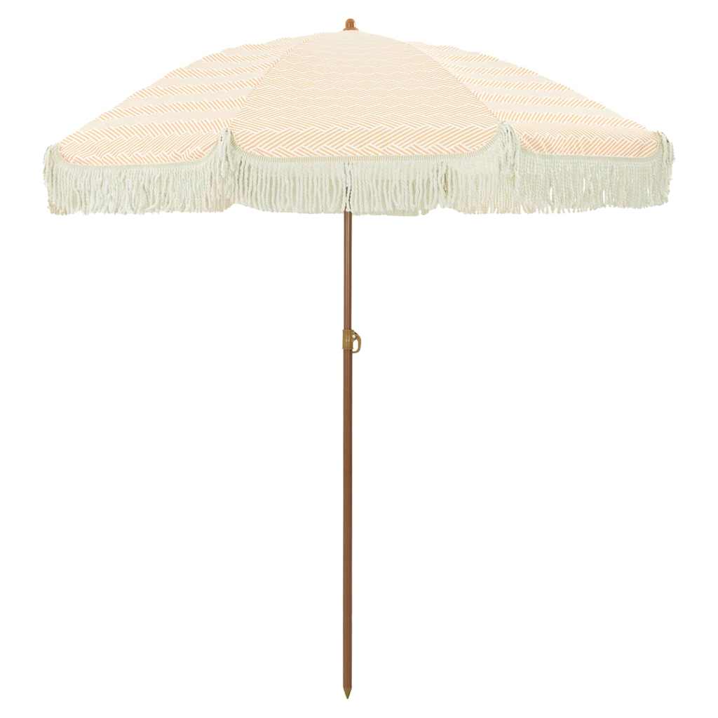 vidaXL Beach Parasol 160 x 160 x 196 cm Polyester and Steel Round 2