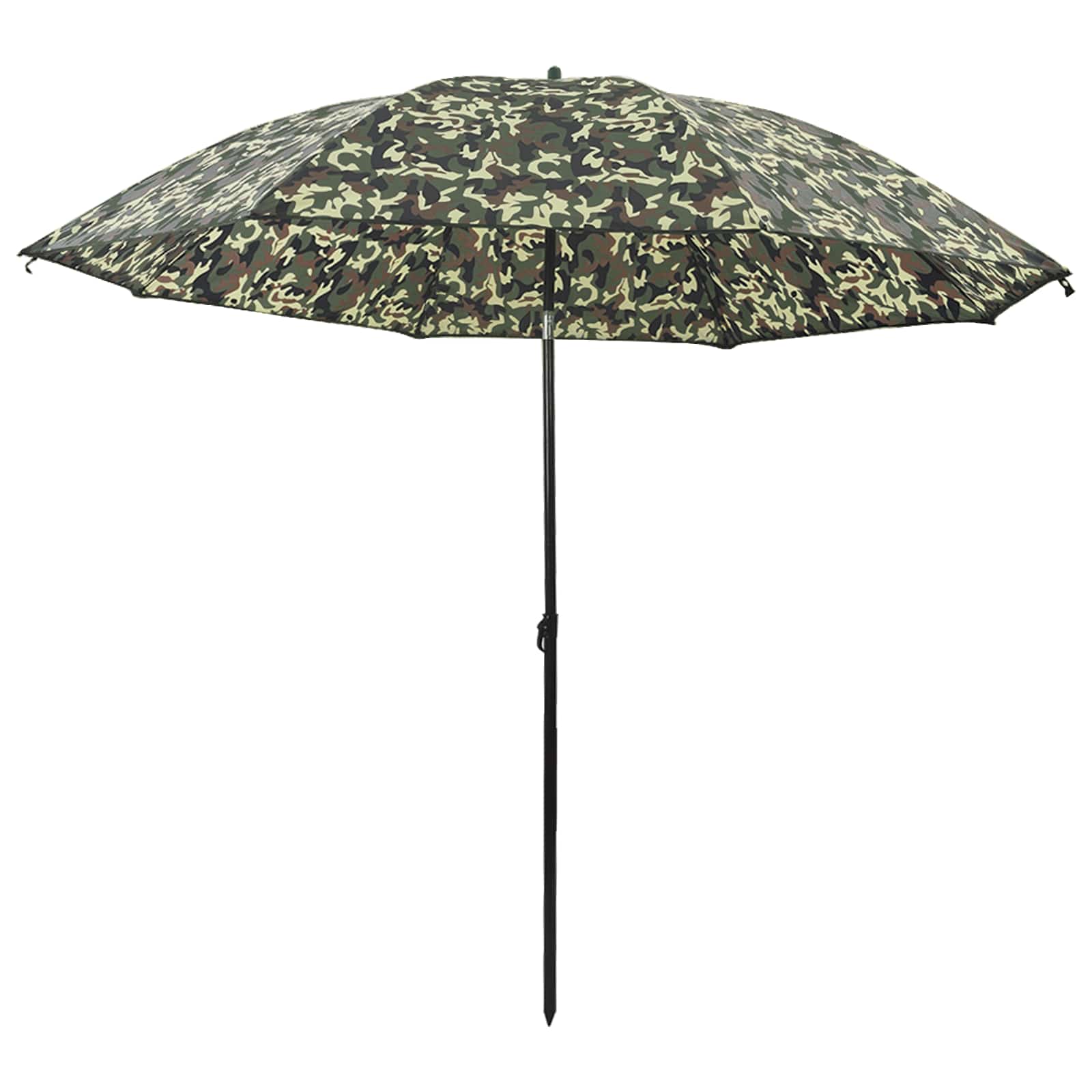 vidaXL Fishing Umbrella 290 x 225 cm Oxford Polyester Camouflage 2