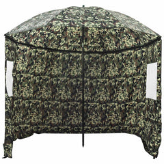 vidaXL Fishing Umbrella 290 x 225 cm Oxford Polyester Camouflage 6